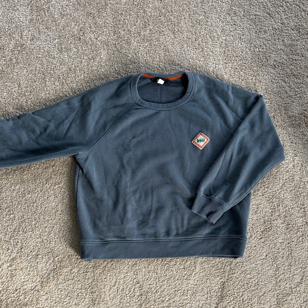 Men's REI Blue Crewneck Sweater
